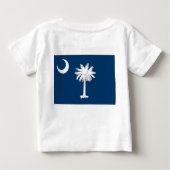 Baby T Shirt mit Flag South Carolina (Rückseite)