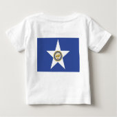 Baby T - Shirt mit Flag von Houston, USA. (Rückseite)