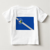 Baby T - Shirt mit Flag von Las Vegas City, USA. (Rückseite)