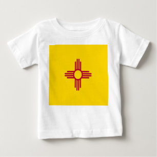 Baby T Shirt mit Flag von New Mexico