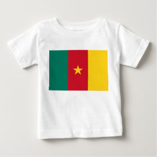 Baby T - Shirt mit Flagge Kameruns