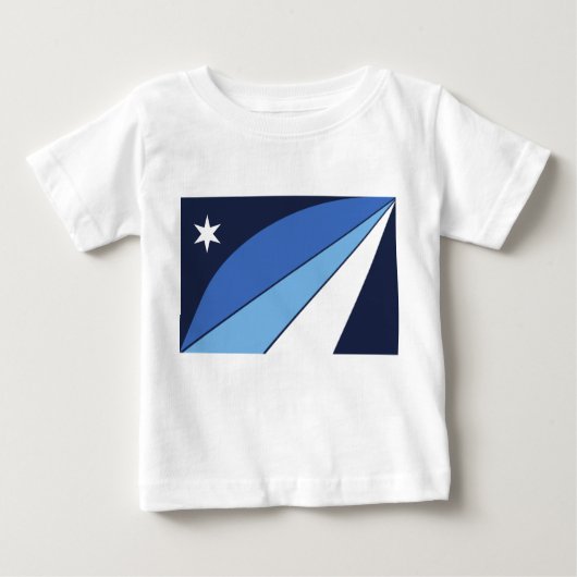 Baby T - Shirt mit Flagge von Columbia, SC (Vorderseite)
