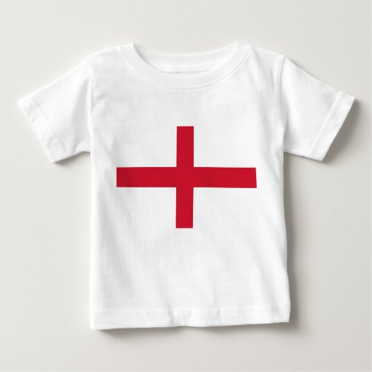Baby T - Shirt mit Flagge von England (Vorderseite)
