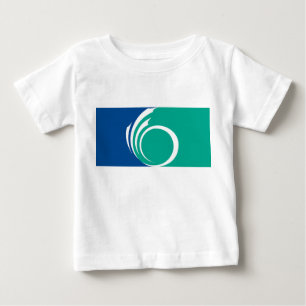 Baby-T-Shirt mit Flagge von Ottawa, Kanada Baby T-shirt