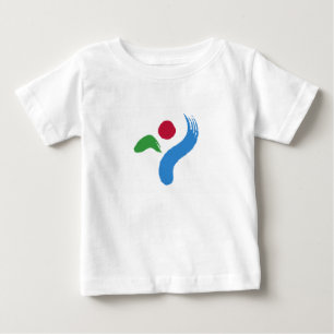 Baby-T-Shirt mit Flagge von Seoul Baby T-shirt