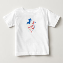 Baby T-Shirt mit französischem Rooster Celebration