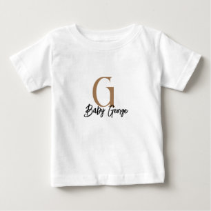 Baby-T - Shirt mit individuellem Monogram-Namen -