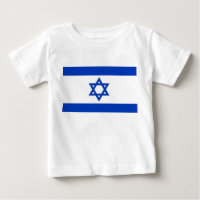 Baby T - Shirt mit israelischer Flagge