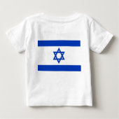 Baby T - Shirt mit israelischer Flagge (Rückseite)