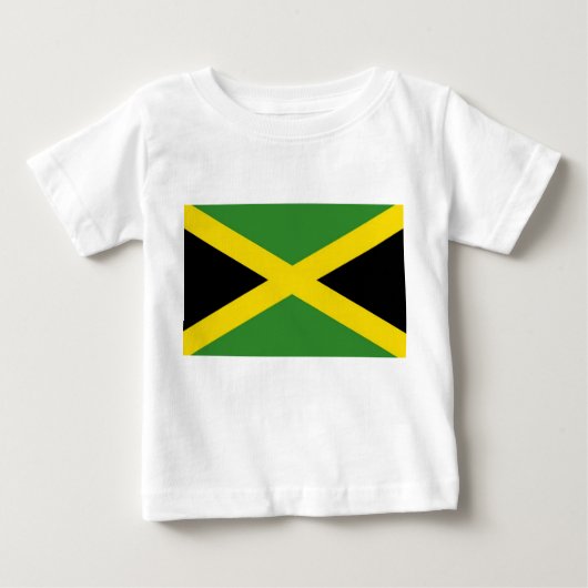 Baby-T - Shirt mit jamaikanischer Flagge (Vorderseite)