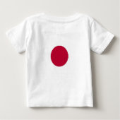 Baby T - Shirt mit japanischer Flagge (Rückseite)