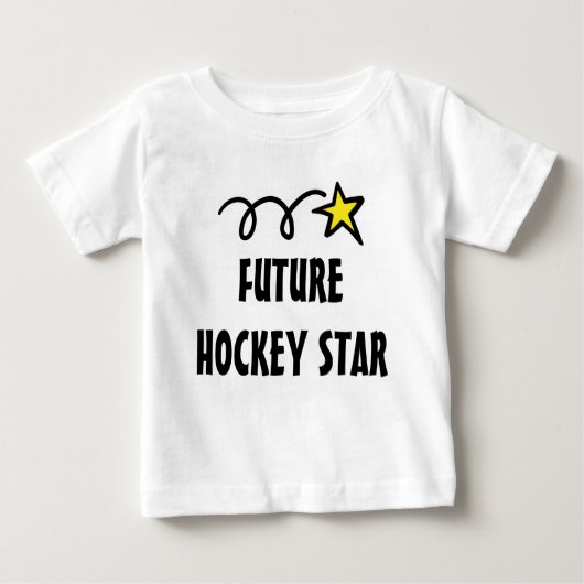 Baby T - Shirt mit lustigem Zitat - Future hockey (Vorderseite)