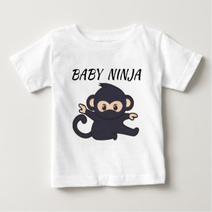 Baby-T - Shirt mit Ninja-pic und Baby-Ninja-Text.