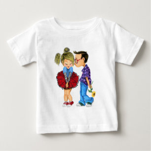 Baby T - Shirt mit Romantischem Paar - Kiss