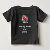 Baby T - Shirt : My Only Queen (schwarz) (Rückseite)