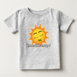 Baby T - Shirt : Nehmen Sie ein Nickerchen (grau)