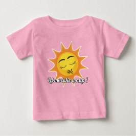Baby T - Shirt : Nehmen Sie ein Nickerchen (pink)
