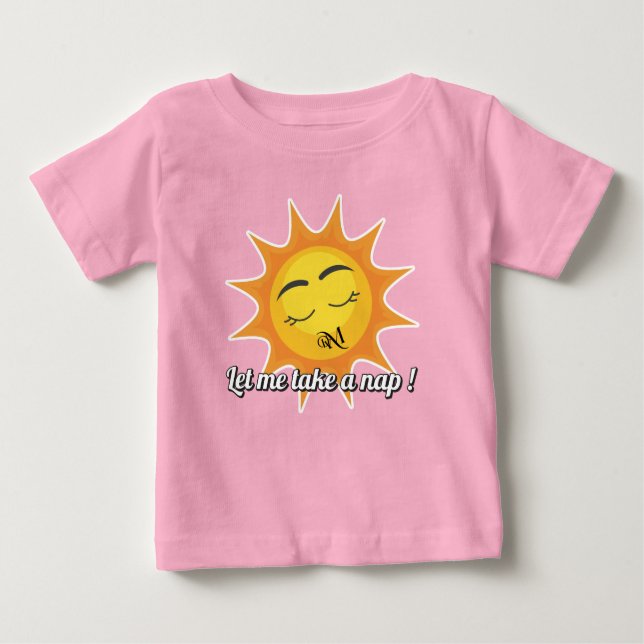 Baby T - Shirt : Nehmen Sie ein Nickerchen (pink) (Vorderseite)