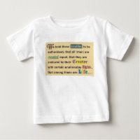 Baby-T-Shirt oder einteiliger Anzug.