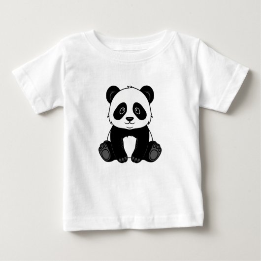 Baby T - Shirt Panda Print (Vorderseite)