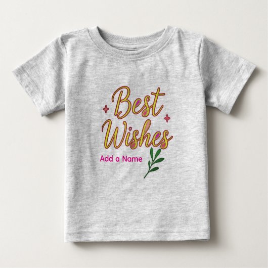 Baby T-Shirt – Personalized with Name (Vorderseite)