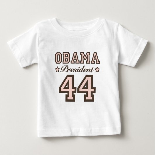 Baby-T-Shirt Präsidenten-Obama 44 Baby T-shirt (Vorderseite)