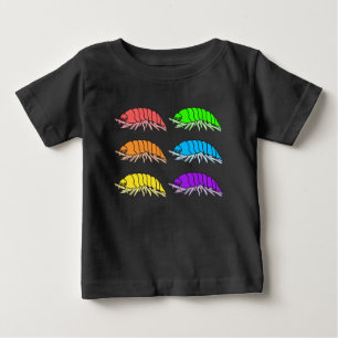Baby T - Shirt - Rainbow Pill Bugs (vivid)