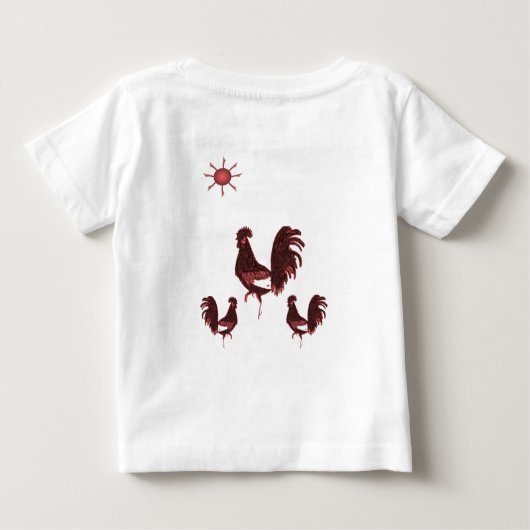 Baby T - Shirt Rooster (Rückseite)
