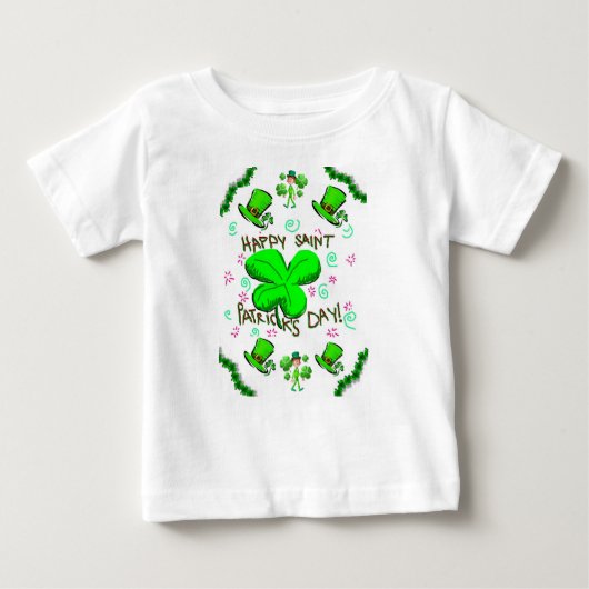 Baby T - Shirt St. Patrick's Day (Vorderseite)