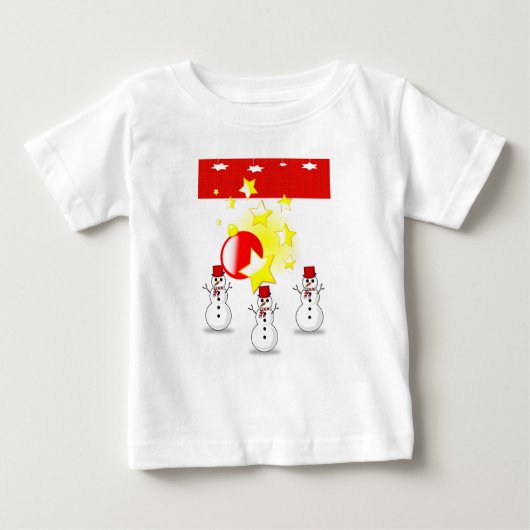 Baby T - Shirt Weihnachten (Vorderseite)