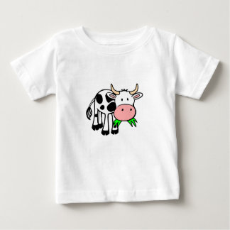 Baby T-shirt weiß "Kuhmotiv"