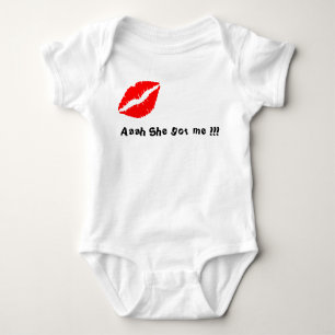 Baby-T-Shirt Weste babygrow KUSS-ENTWURF Baby Strampler