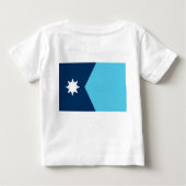 Baby T-Shirt with Flag of Minnesota, USA (Rückseite)