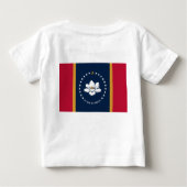 Baby T-Shirt with Flag of Mississippi (Rückseite)