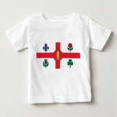 Baby T-Shirt with Flag of Montreal (Vorderseite)