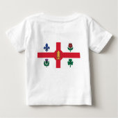 Baby T-Shirt with Flag of Montreal (Rückseite)