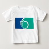 Baby T-Shirt with Flag of Ottawa, Canada (Vorderseite)