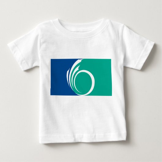 Baby T-Shirt with Flag of Ottawa, Canada (Vorderseite)