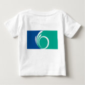 Baby T-Shirt with Flag of Ottawa, Canada (Rückseite)