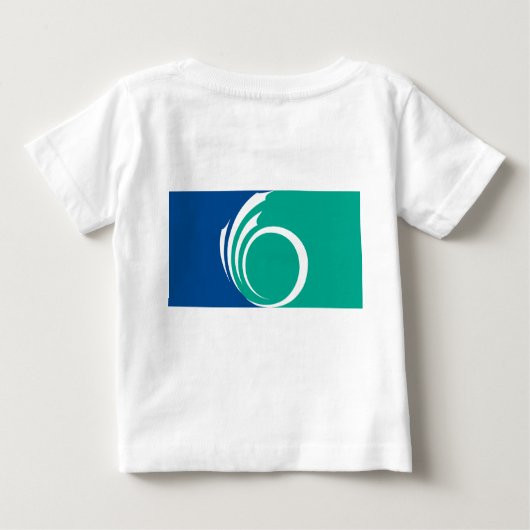 Baby T-Shirt with Flag of Ottawa, Canada (Rückseite)
