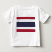 Baby T-Shirt with Flag of Thailand (Rückseite)
