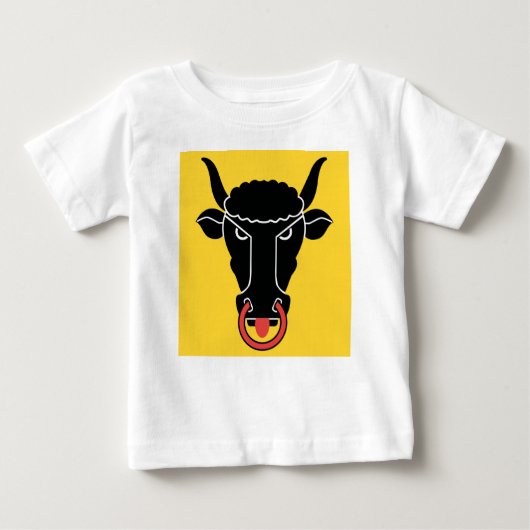 Baby T-Shirt with Flag of Uri, Switzerland (Vorderseite)
