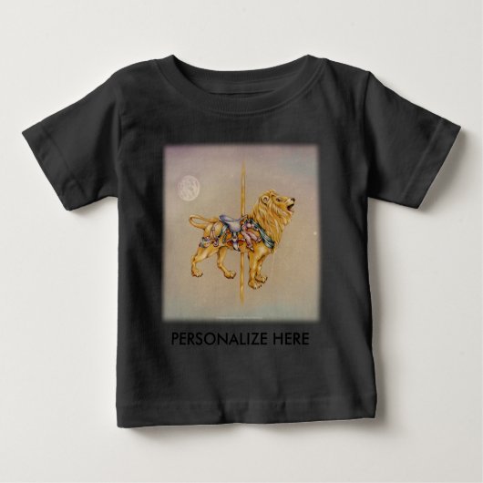 Baby T-Shirts - Carousel Lion SQ (Vorderseite)