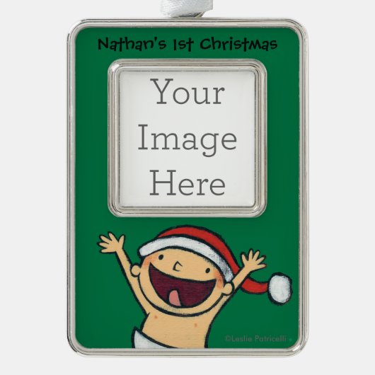 Baby-Tanzen Leslie Patricellis in der Rahmen-Ornament Silber (Vorderseite)