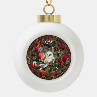Baby-Taube Keramik Kugel-Ornament