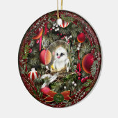 Baby-Taube Keramik Ornament (Links)