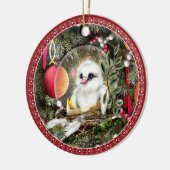 Baby-Taube Keramik Ornament (Links)