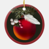 Baby-Taube Keramik Ornament (Hinten)