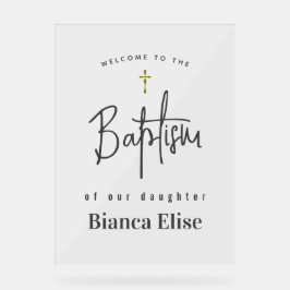 Baby Taufe Akryllische Begrüßungszeichen Acrylschild