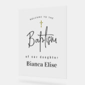 Baby Taufe Akryllische Begrüßungszeichen Acrylschild (Winkel)